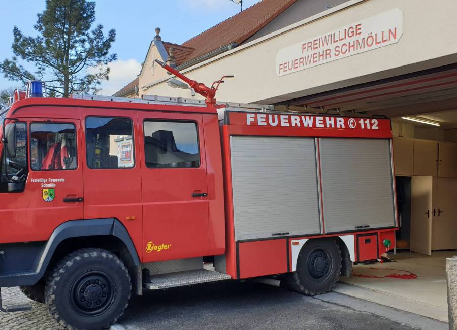 Löschfahrzeug der Feuerwehr Schmölln