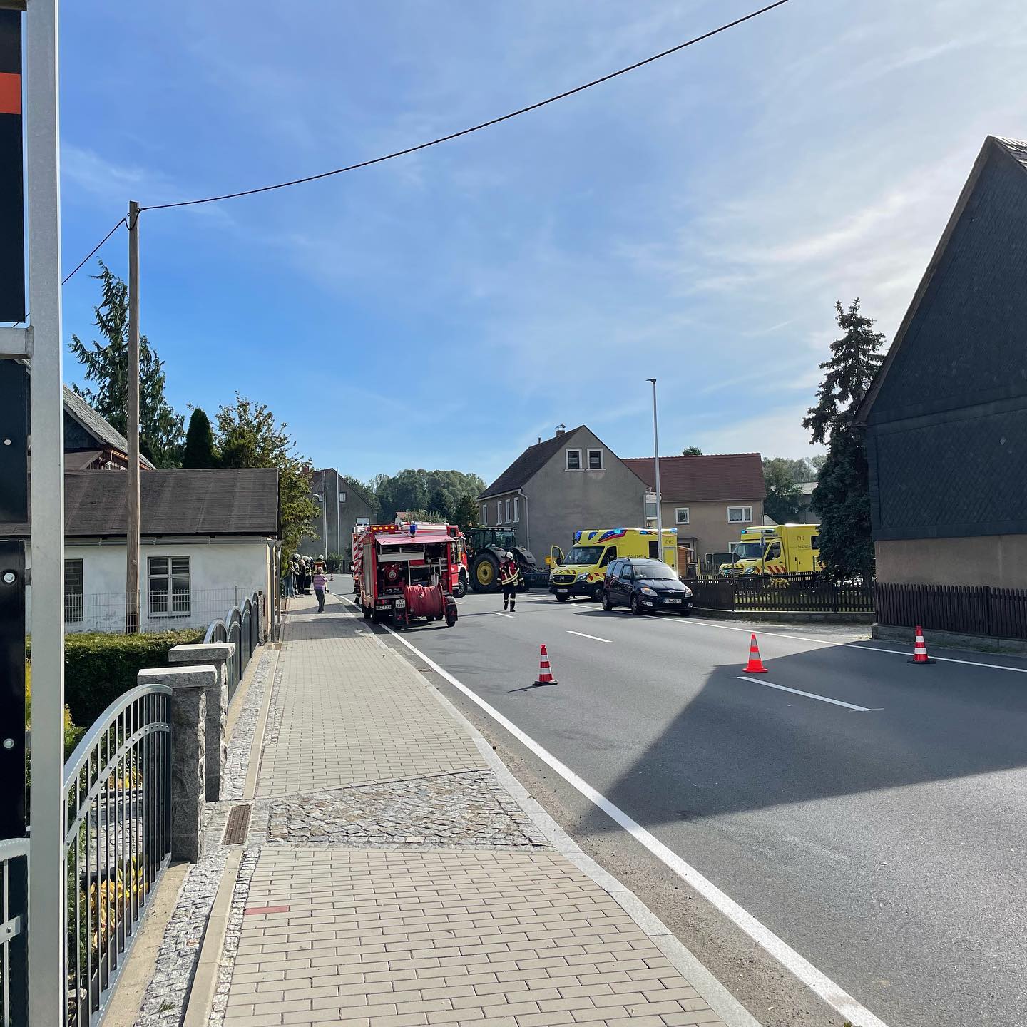 Einsatz der Feuerwehr Schmölln-Putzkau