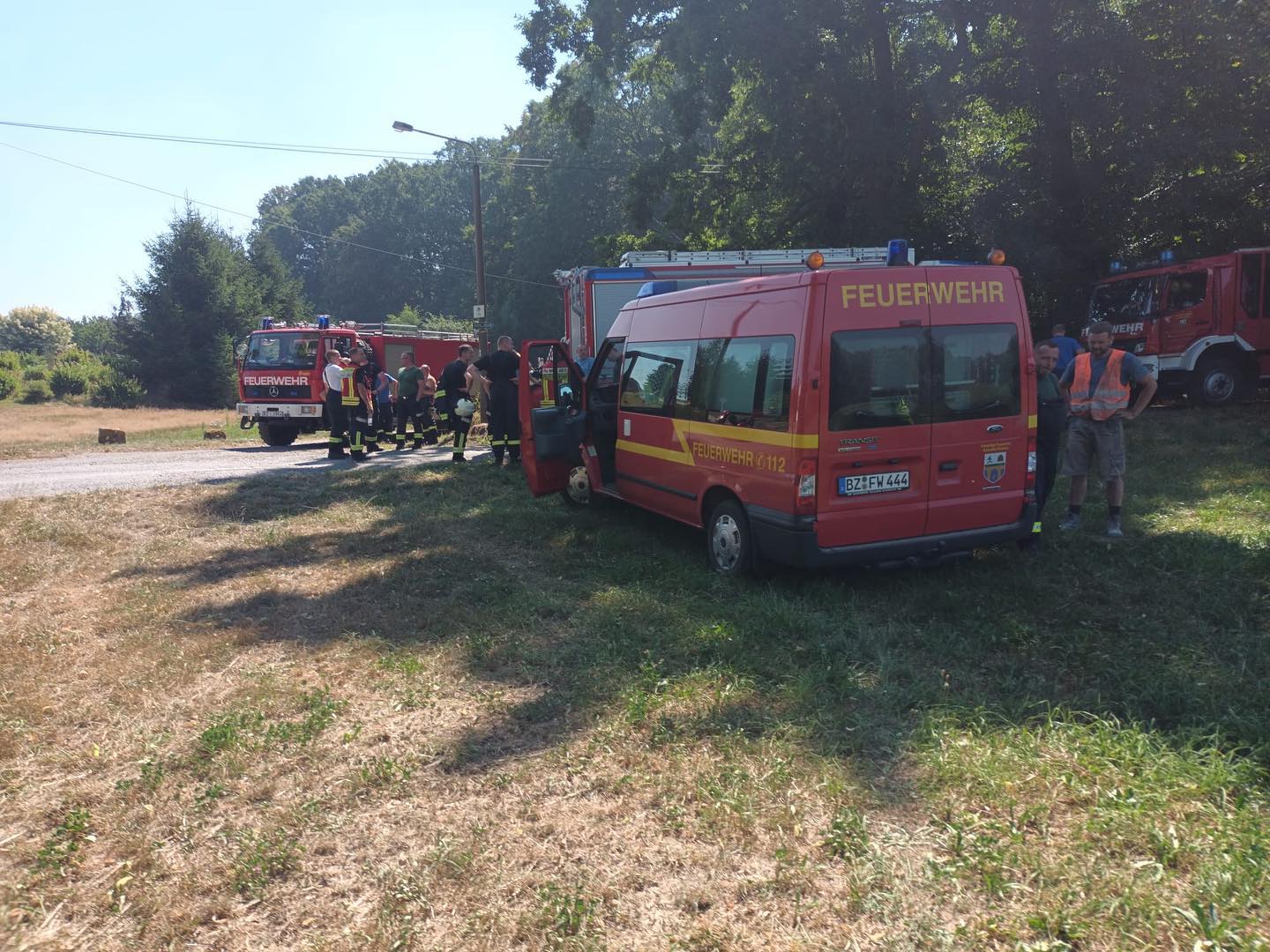 Einsatz der Feuerwehr Schmölln-Putzkau