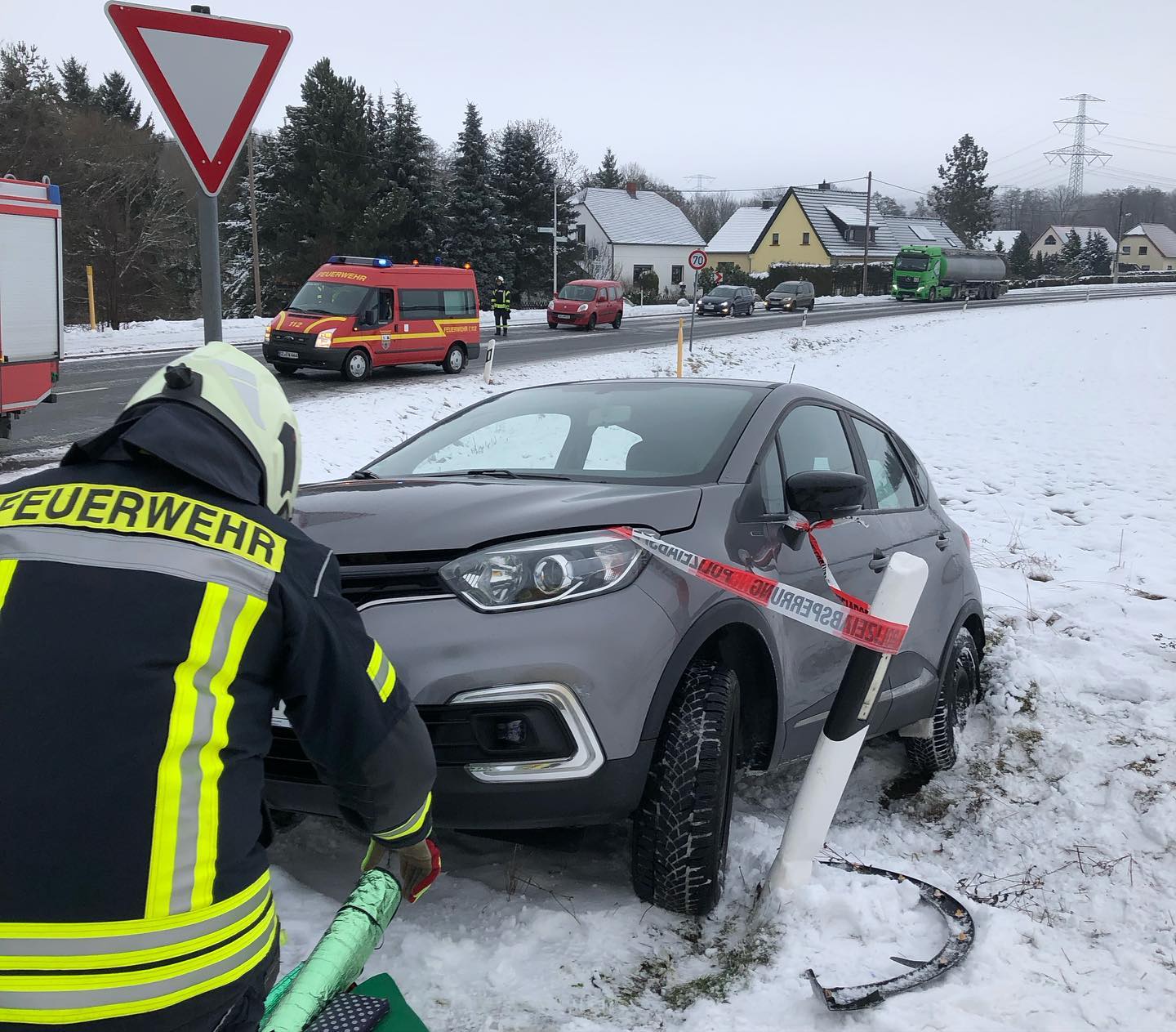 Einsatz der Feuerwehr Schmölln-Putzkau
