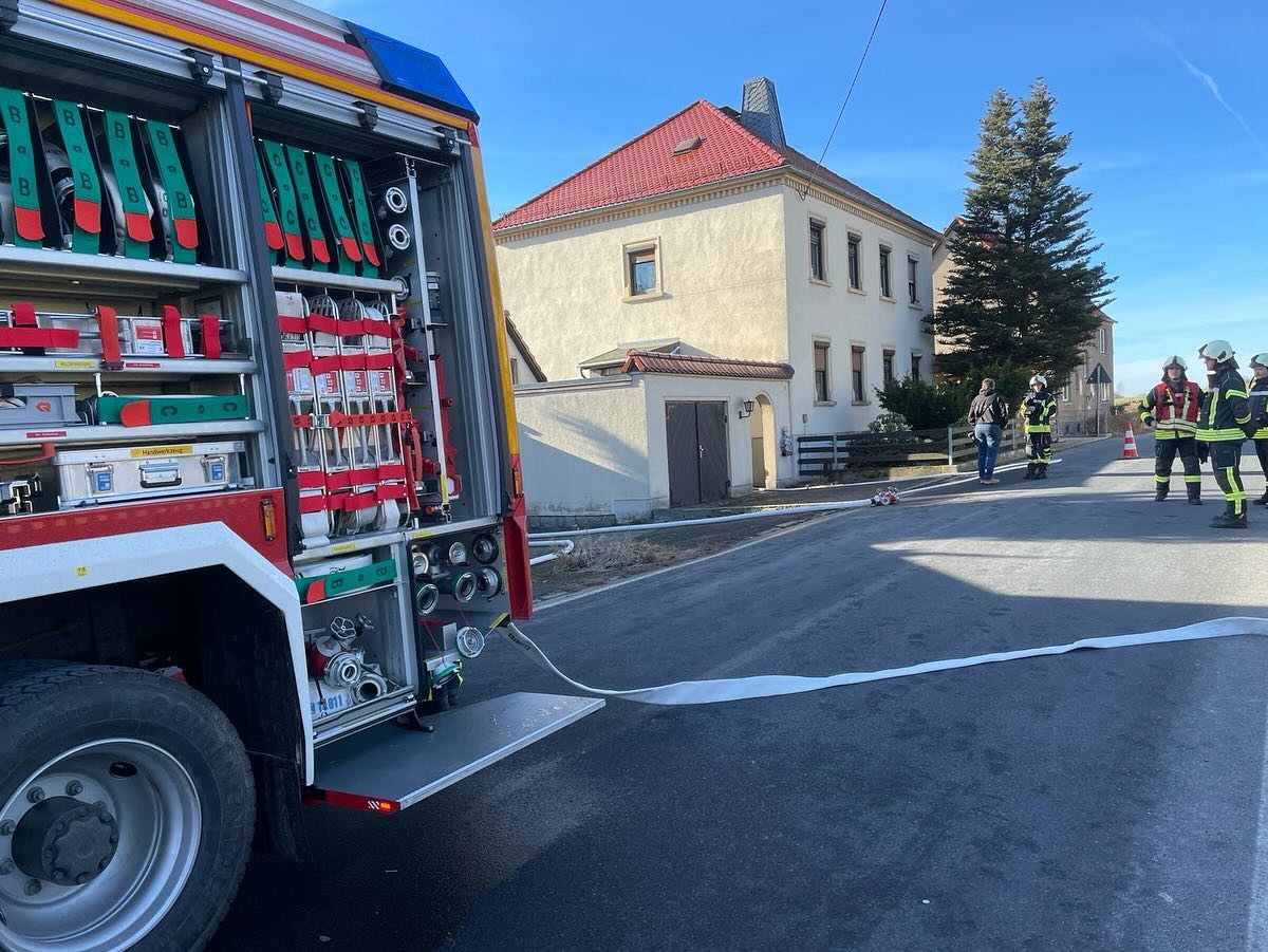 Einsatz der Feuerwehr Schmölln-Putzkau