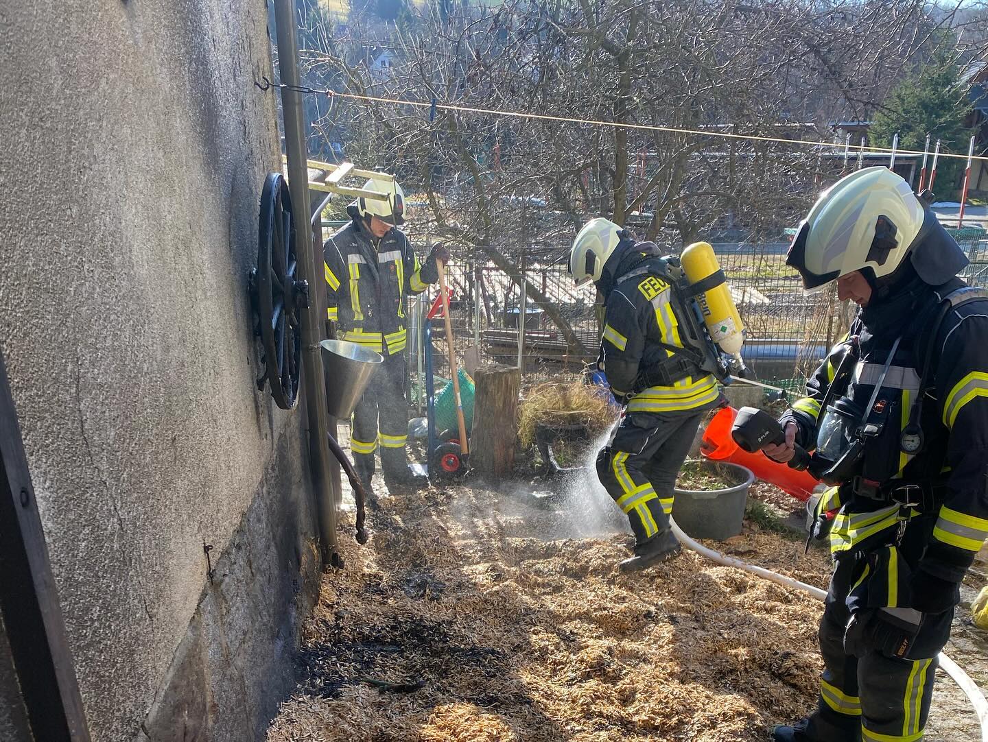 Einsatz der Feuerwehr Schmölln-Putzkau