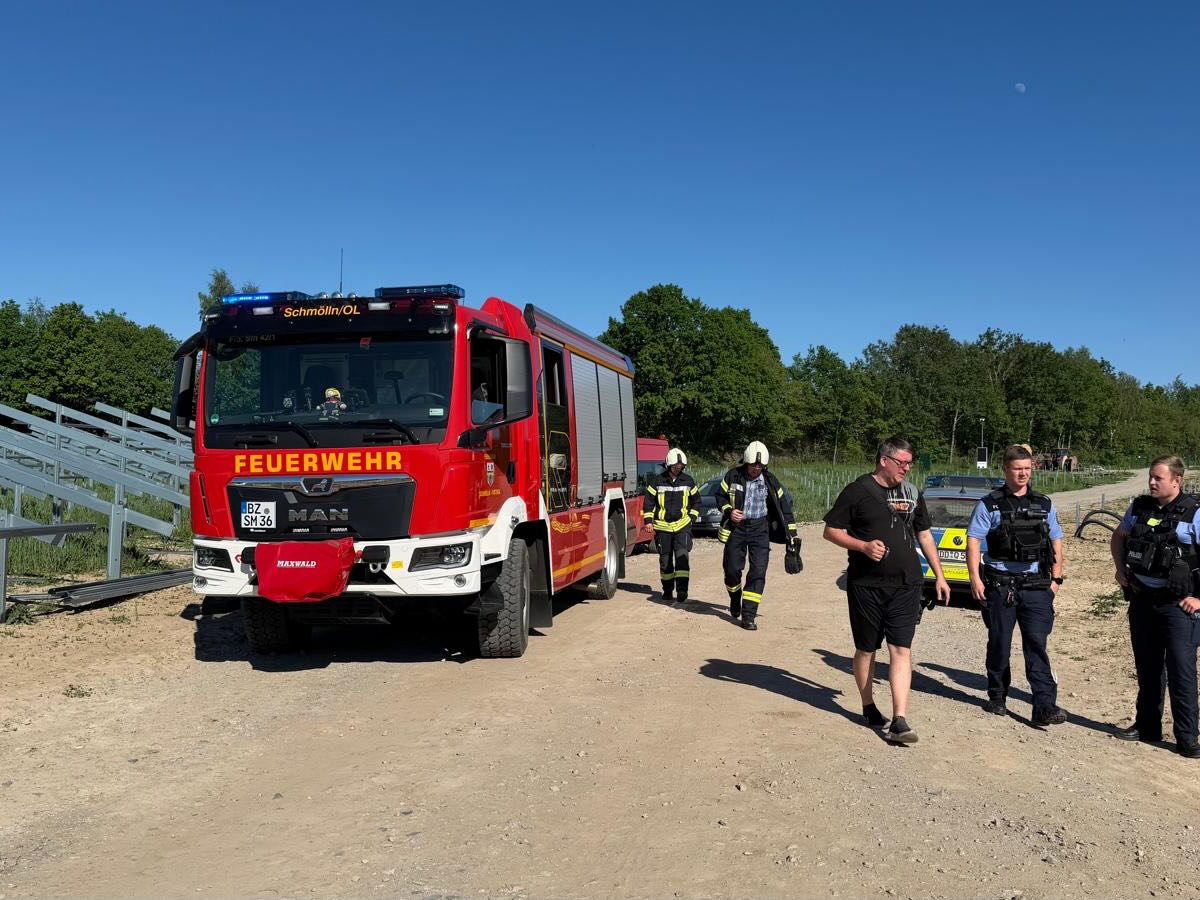 Einsatz der Feuerwehr Schmölln-Putzkau