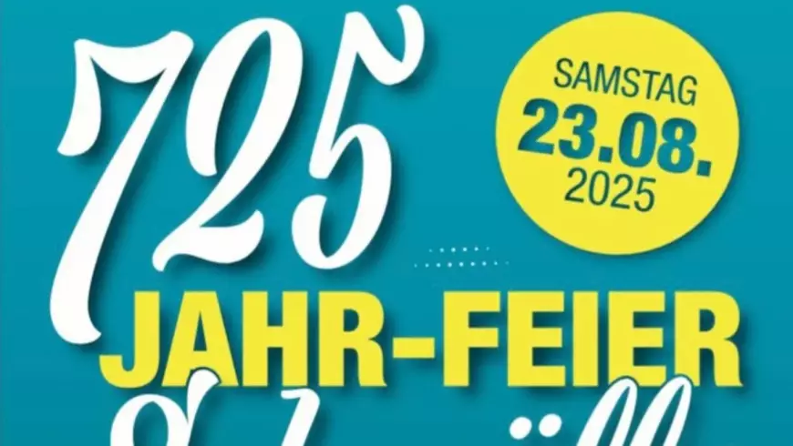 Wir laden euch zur 725 Jahr-Feier in Schmölln ein.