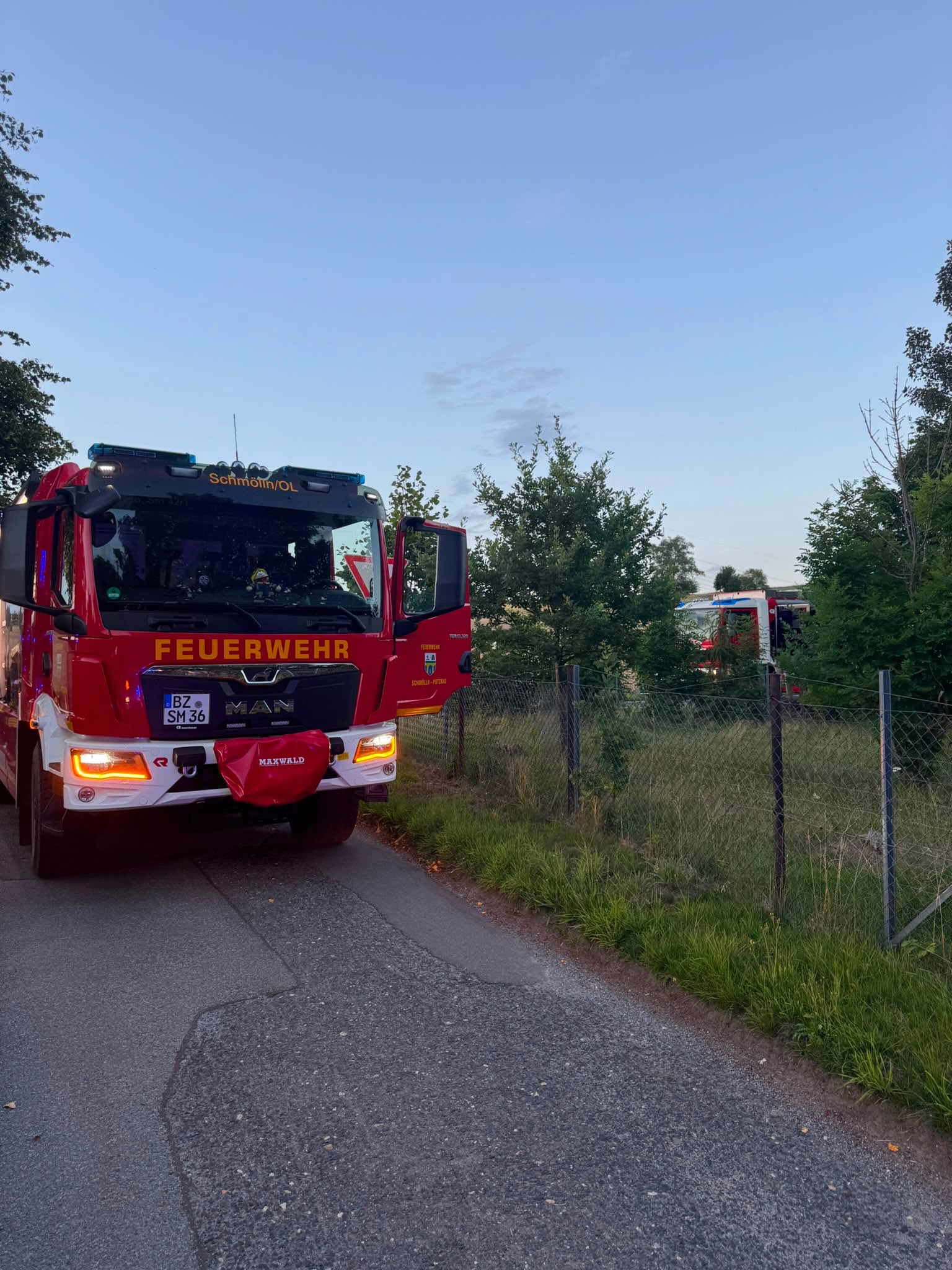 Einsatz der Feuerwehr Schmölln-Putzkau