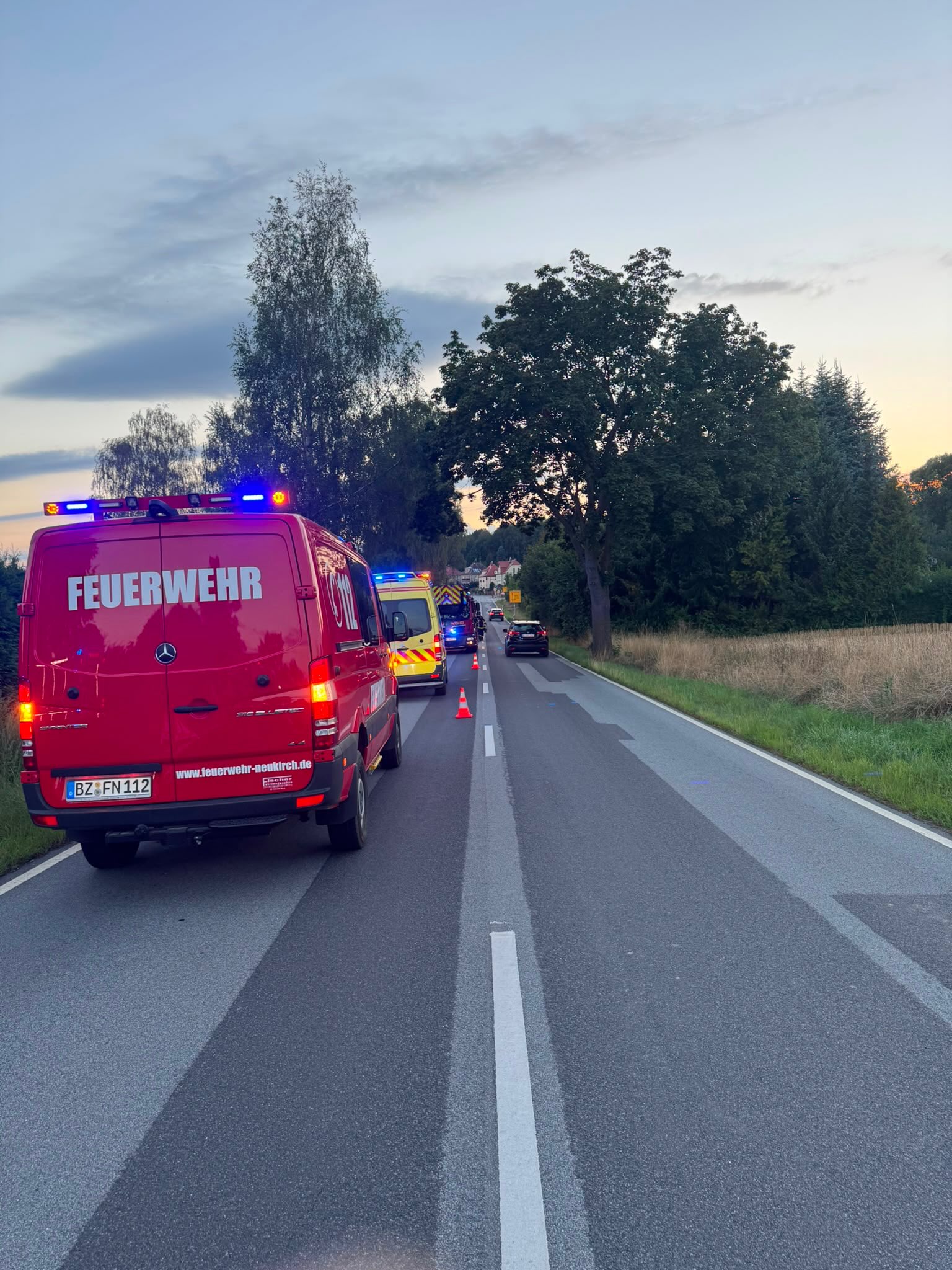 Einsatz der Feuerwehr Schmölln-Putzkau