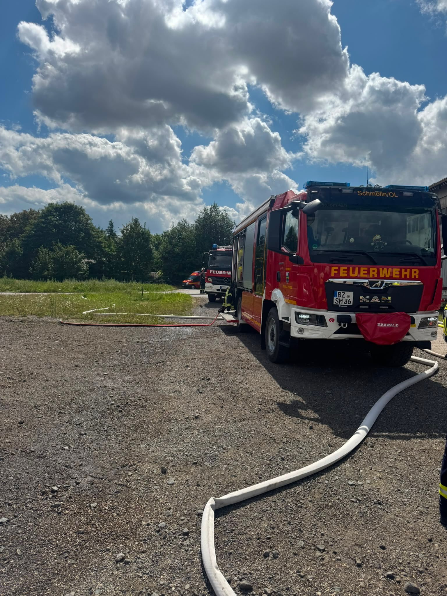 Einsatz der Feuerwehr Schmölln-Putzkau