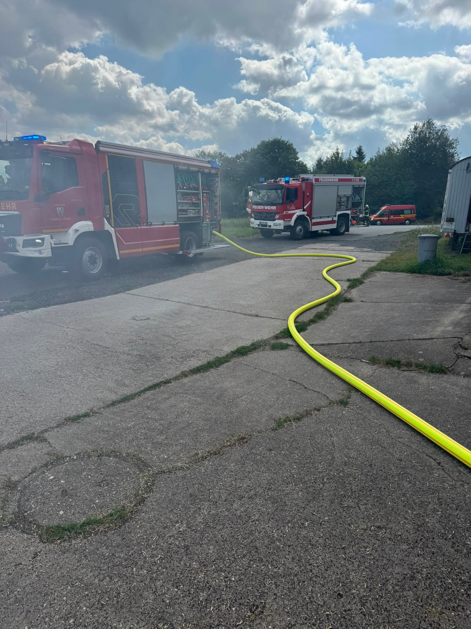 Einsatz der Feuerwehr Schmölln-Putzkau